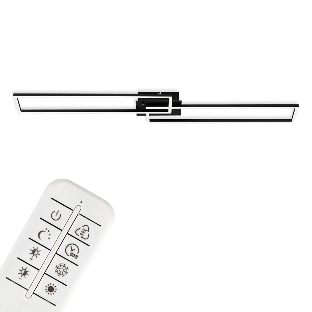 LED CCT Cornice 110 cm 2x40W 2200lm nero